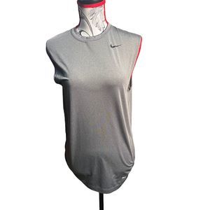 Nike Pro Combat Dri-Fit Men's Red Sleeveless Running Training Tank Top Small